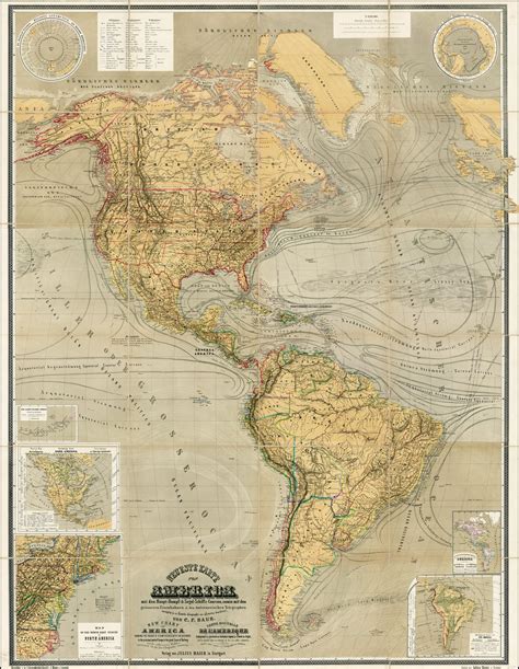 North and South America Map